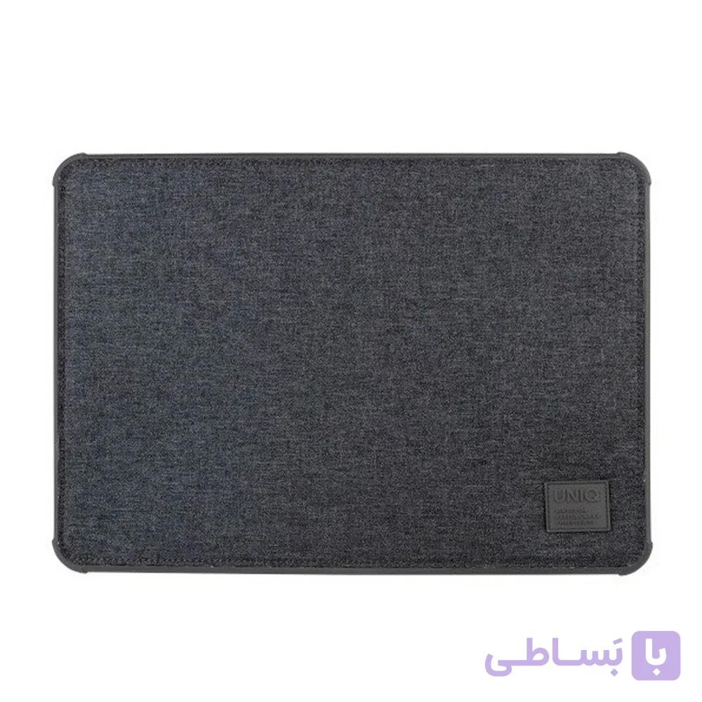 کیف ضد ضربه مک بوک ۱۵/۱۶ اینچی یونیک مدل UNIQ Dfender Magnetic Snap Bumber-مشکی — تصویر 1
