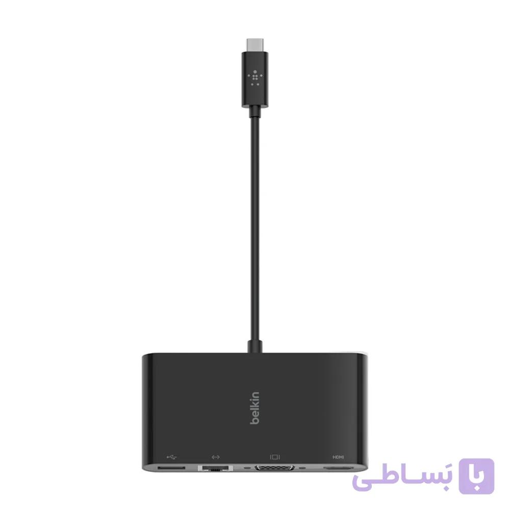 هاب 4 پورت USB-C بلکین مدل AVC005BTBK — تصویر 1