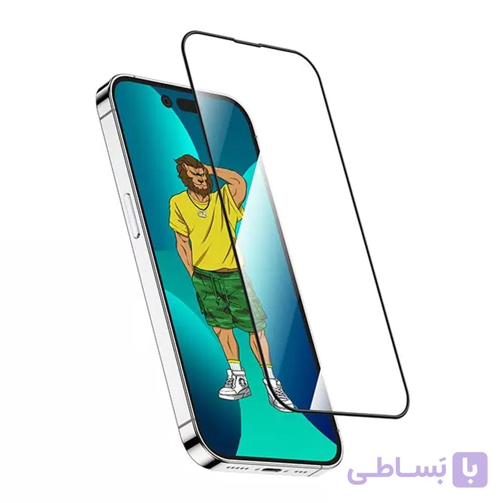 گلس گرین دور سیلیکونی مناسب برای آیفون 14 پرو مکس – Silicone Screen Protector for iPhone 14 Pro Max — تصویر 1