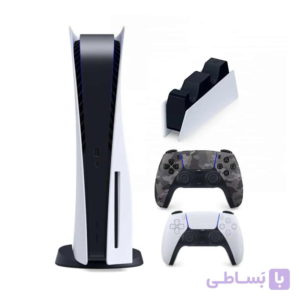 کنسول بازی پلی استیشن 5 دست دوم 3 دسته به همراه پایه شارژ اورجینال 1116 | PlayStation 5 standard 1116