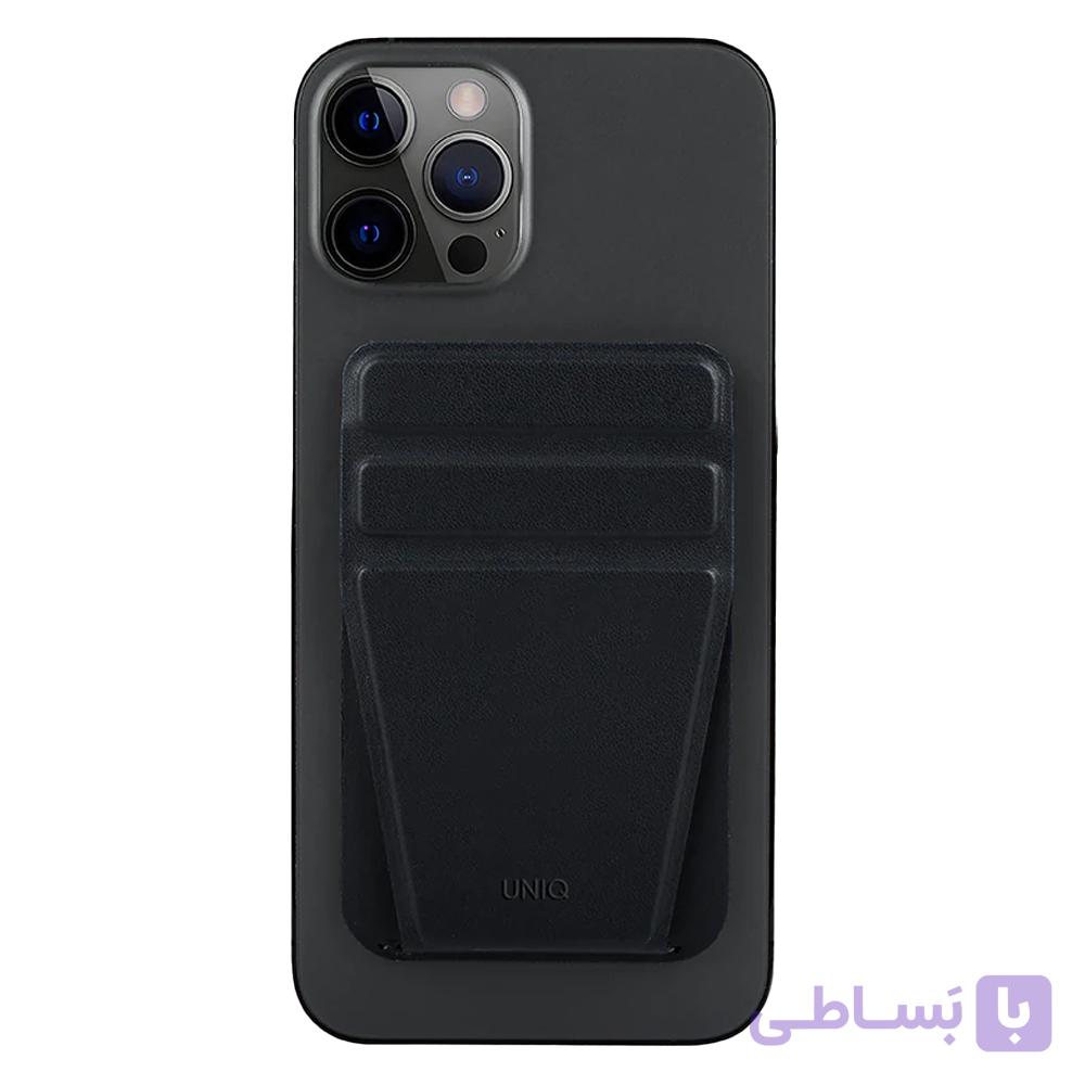 کیف کارت و استند مدل Uniq LYFT Phone Stand &amp; Card Holder رنگ قهوه ای – مدل UNIQ-MGSNAPONCH-LYFTBWN — تصویر 1