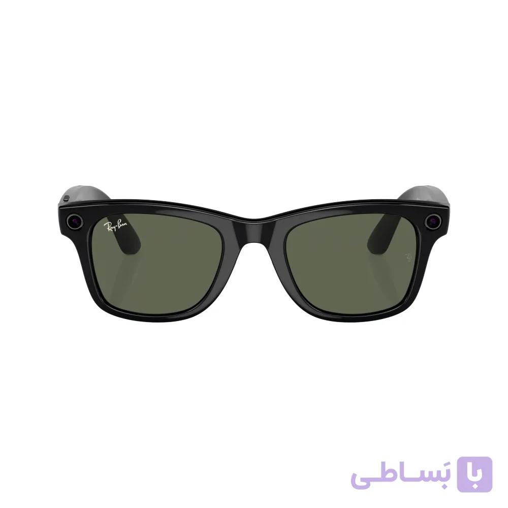 عینک هوشمند ری بن متا | RAY BAN | META Wayfarer مدل Shiny Black – Transition G15 Green — تصویر 1