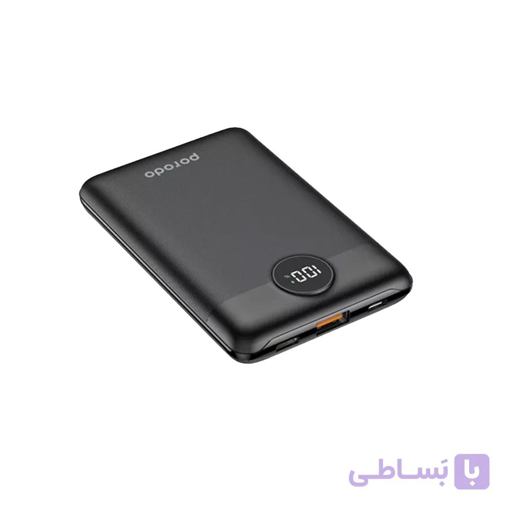 پاوربانک پرودو مدل porodo super slim ظرفیت 10000 میلی آمپر ساعت — تصویر 1