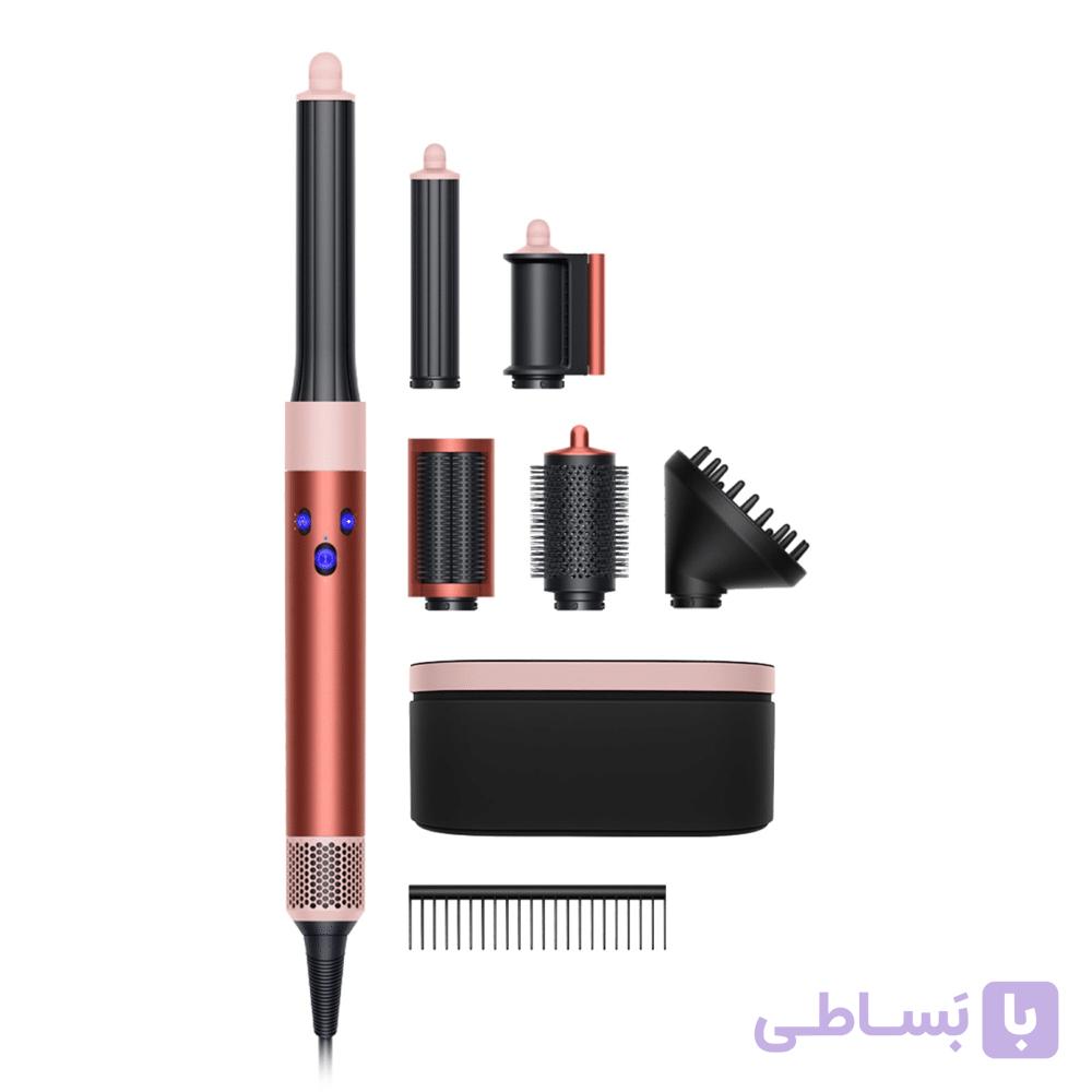 حالت دهنده مو دایسون مدل Dyson Airwrap multi-styler and dryer Complete Long Diffuse (Strawberry Bronze|Blush Pink) (صورتی|برنز) با گارانتی 24 ماه — تصویر 1