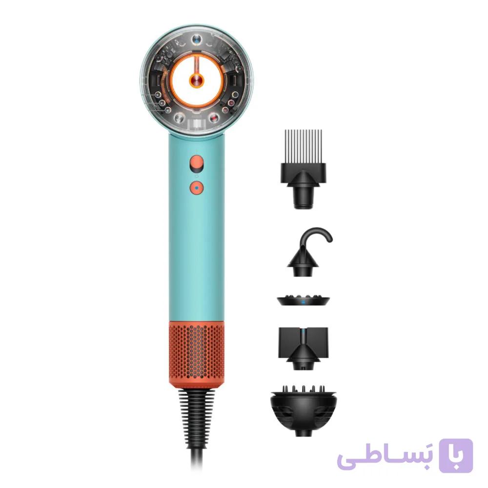 سشوار هوشمند دایسون مدل Dyson Supersonic Nural HD16-Ceramic Patina/Topaz (سرامیک فیروزه‌ای/نارنجی) — تصویر 1
