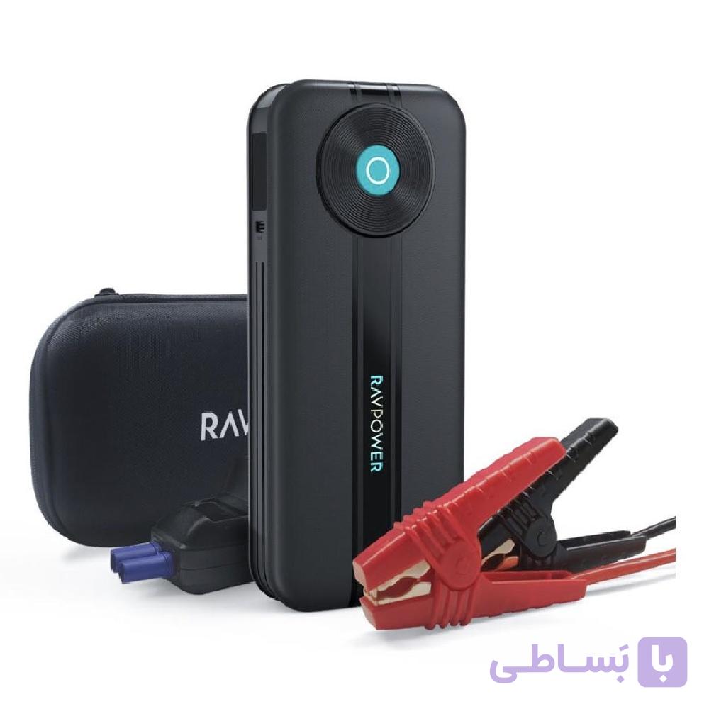 جامپ استارتر (پاور بانک) خودرو راو پاور مدل RP-PB1208 ظرفیت 20000 میلی آمپرساعت — تصویر 1