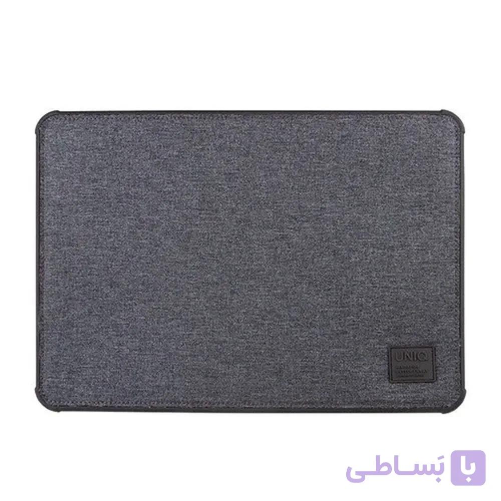 کیف ضد ضربه مک بوک ۱۵/۱۶ اینچی یونیک مدل UNIQ Dfender Magnetic Snap Bumber-خاکستری — تصویر 1