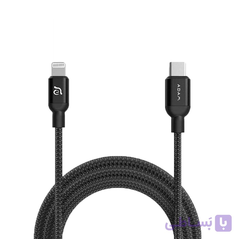 کابل USB-C به لایتنینگ آدام المنتس مدل Adam Elements PeAk II C120B | رنگ مشکی — تصویر 1