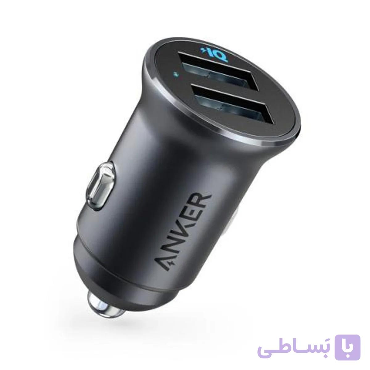 شارژر فندکی انکر مدل A2727 Powerdrive 2 Alloy | رنگ نقره‌ای — تصویر 1