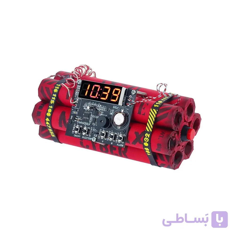ساعت رومیزی طرح دینامیت Dynamite alarm clock رنگ مشکی — تصویر 1