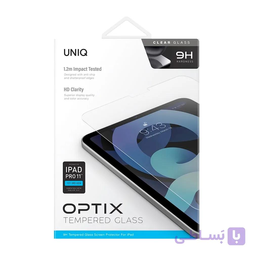 محافظ نمایشگر یونیک مناسب آیپد پرو 11 , آیپد ایر مدل UNIQ Optix Clear — تصویر 1
