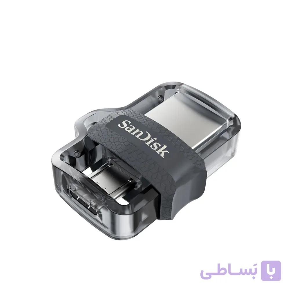 فلش مموری سن دیسک 64 گیگابایت SanDisk Dual Drive M3