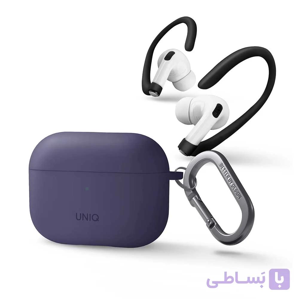 قاب ایرپاد محافظ یونیک مدل UNIQ- AIRPODSPRO2-NEXOPUR_ رنگ بنفش — تصویر 1
