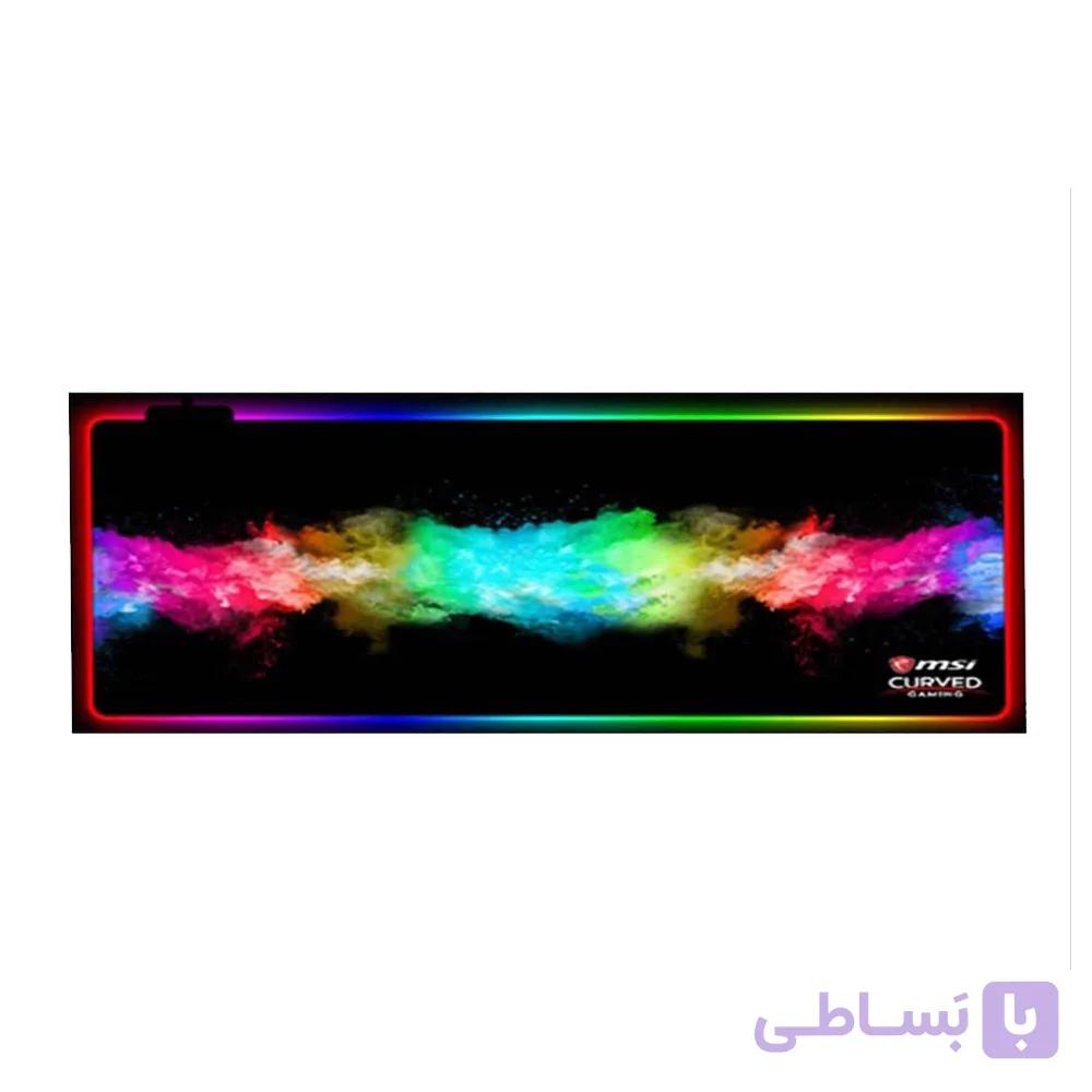 موس پد و کاور رومیزی متوسط مدل ام اس آی RGB