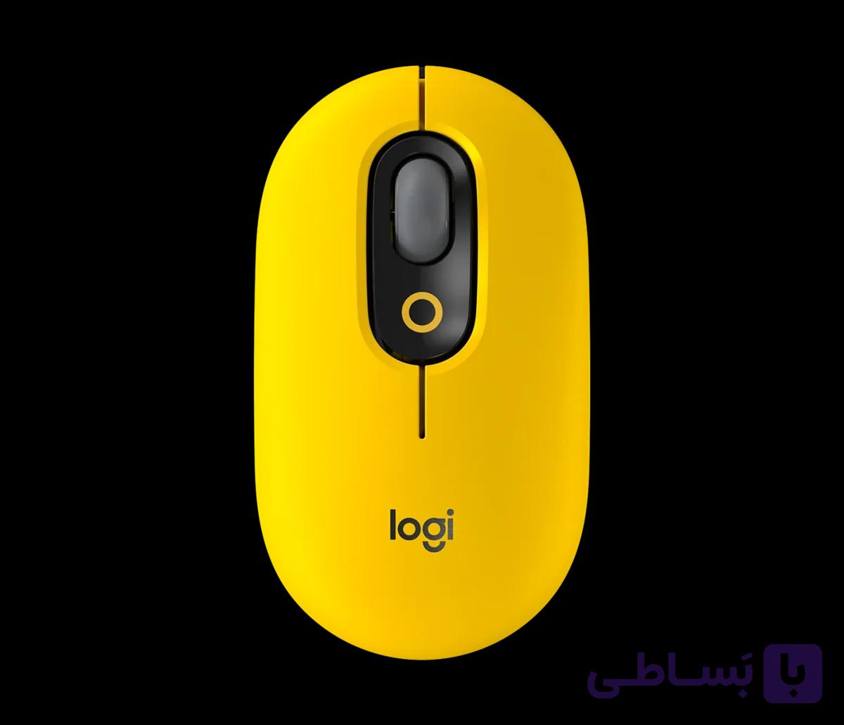 ماوس لاجیتک مدل POP Mouse ـ رنگ زرد — تصویر 1