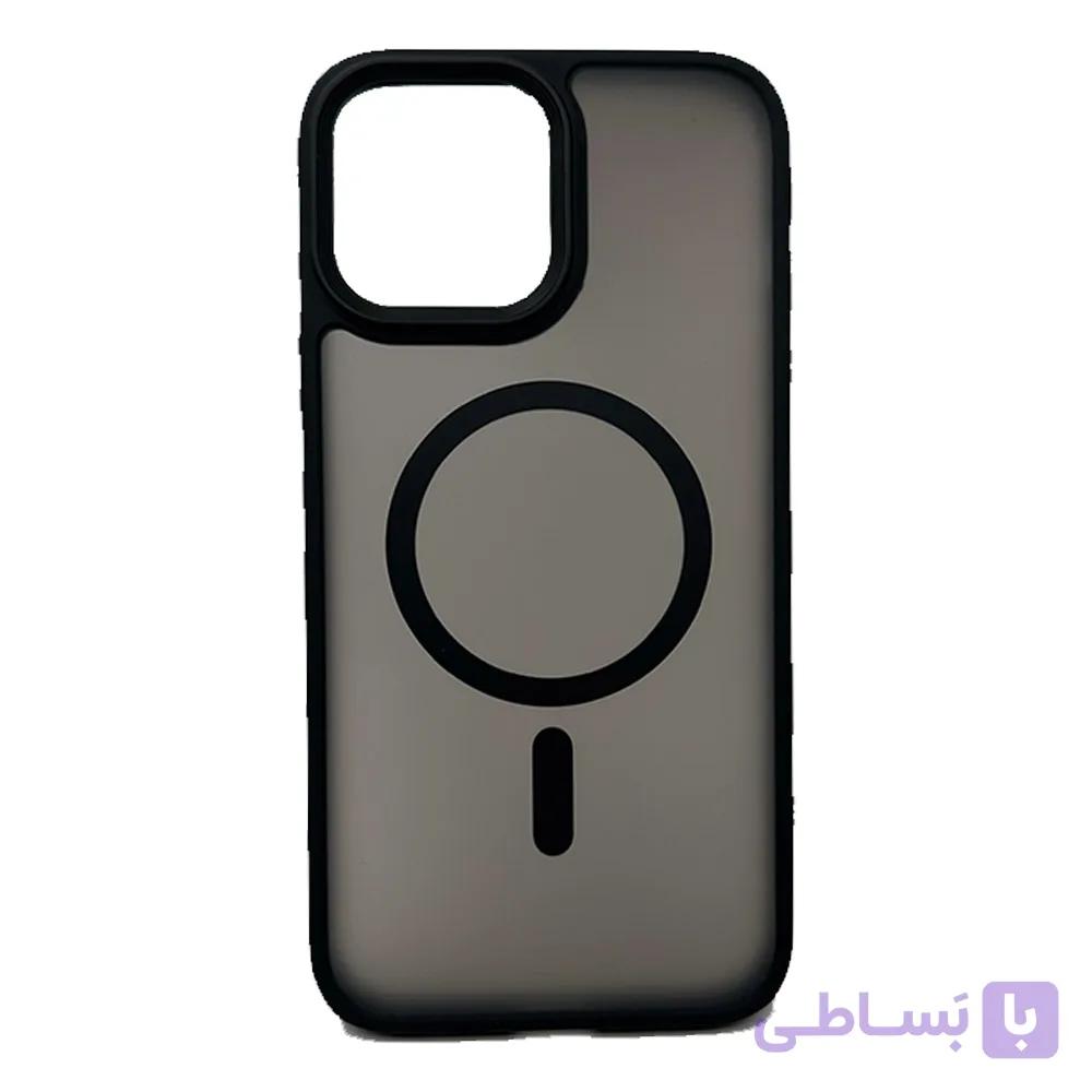 قاب Magic Mask دودی مات مگسیف دار مناسب برای Apple iPhone 13 Pro Max رنگ مشکی — تصویر 1
