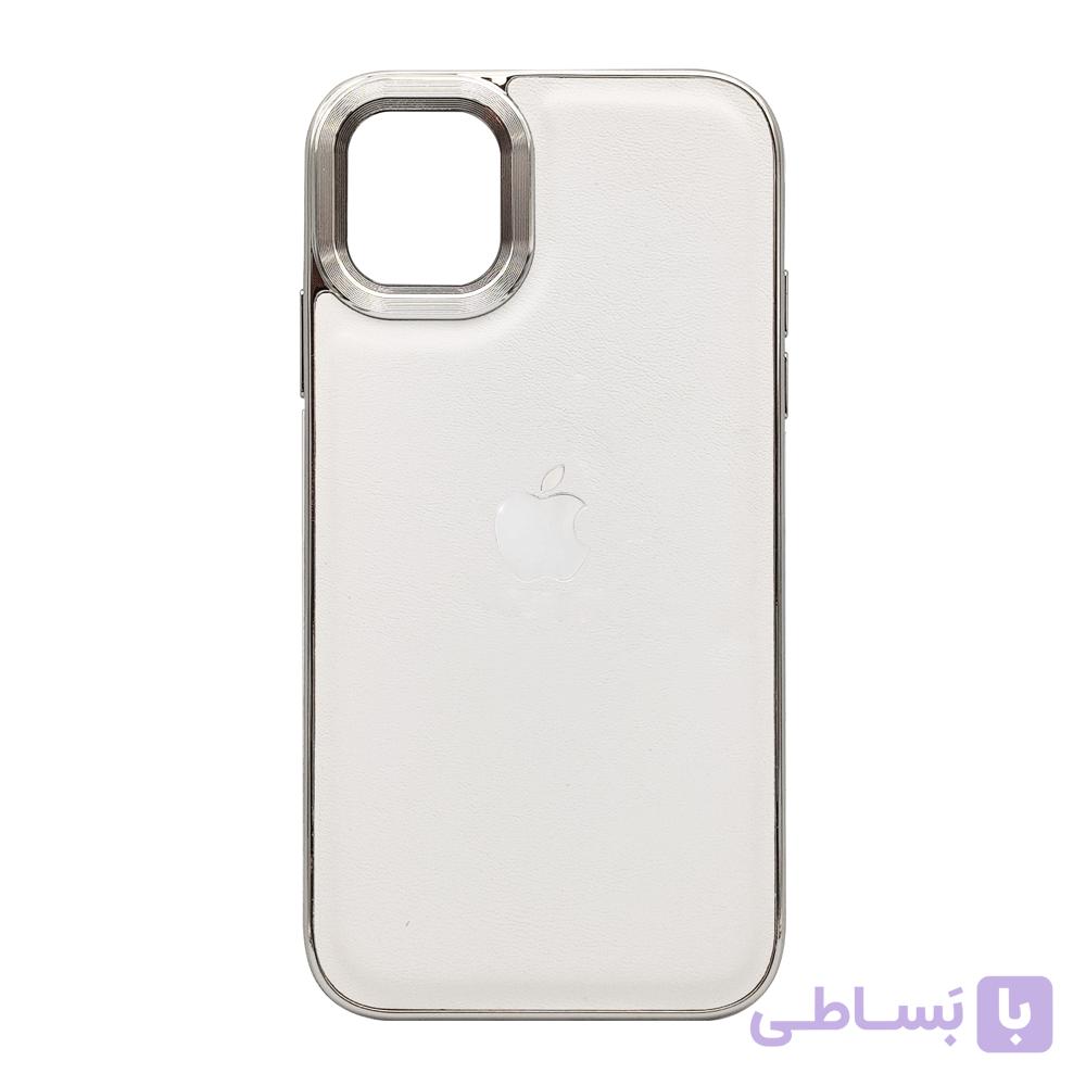 قاب گوشی magic mask چرمی مناسب برای Apple iPhone ۱۱  رنگ سفید — تصویر 1