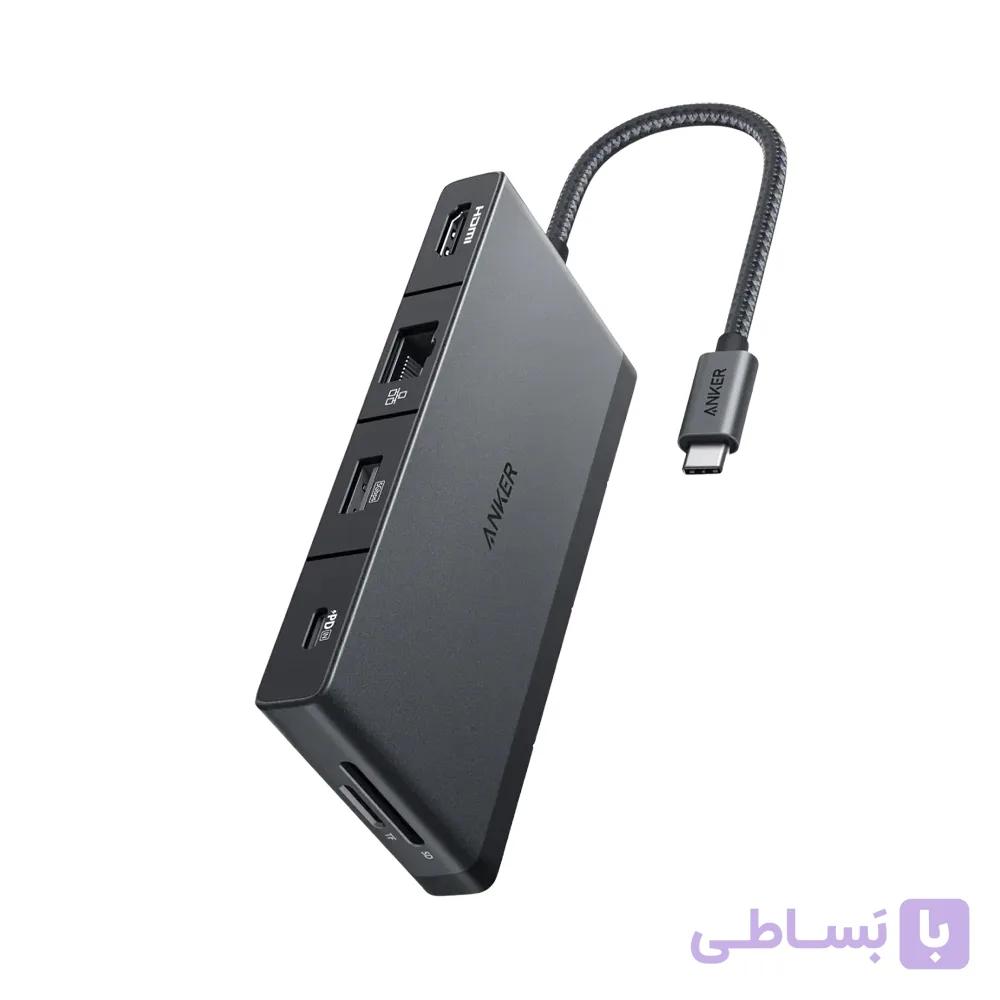 هاب 9 پورت نسل پنجم انکر Anker 552 USB-C Hub 9-in-1 مدل A8373 — تصویر 1