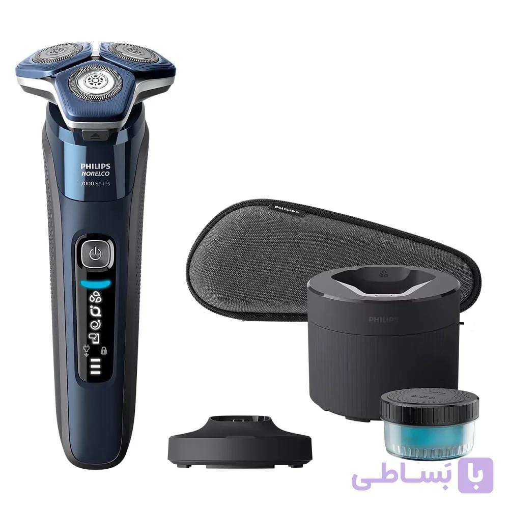 ماشین اصلاح فیلیپس مدل Philips S7885/50 رنگ آبی تیره