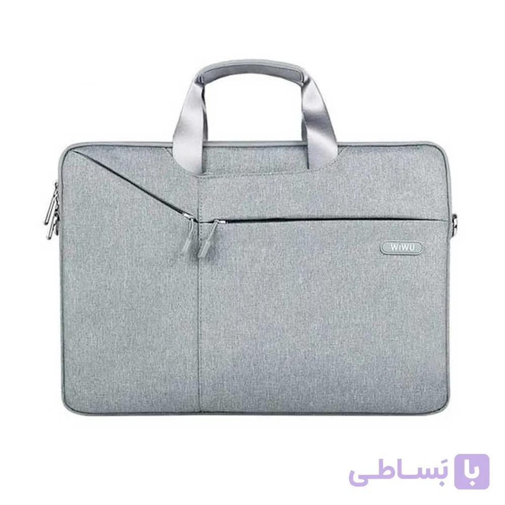کیف شانه‌آویز لپتاپ ۱۵ اینچی ویوو مدل WIWU City Commuter Bag-طوسی