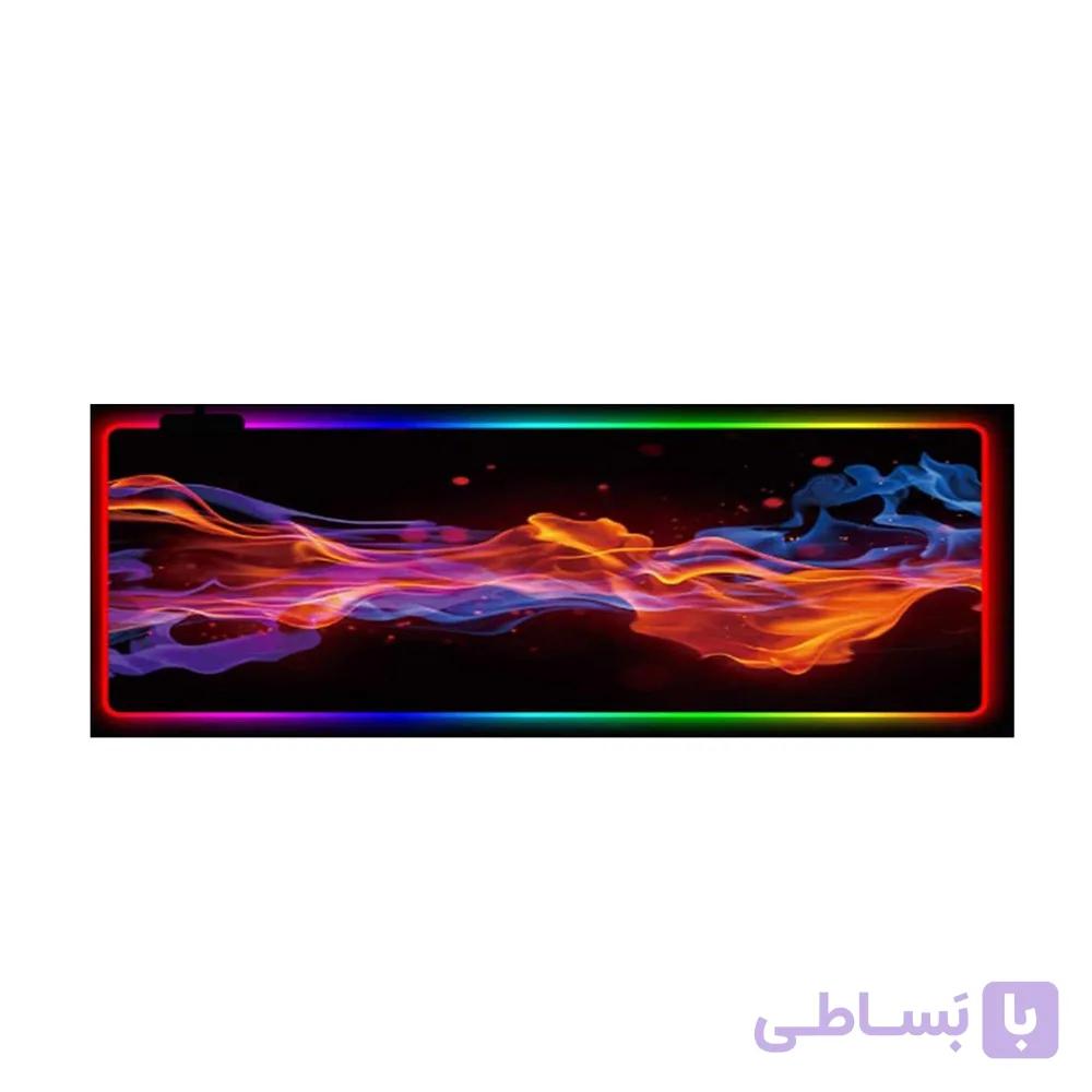 موس پد و کاور رومیزی متوسط مدل آتش RGB