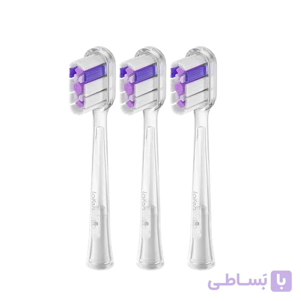 سری سه عددی مسواک هوشمند شارژی لایفن مدل Laifen Wave Toothbrush Heads – Ultra-Whitening