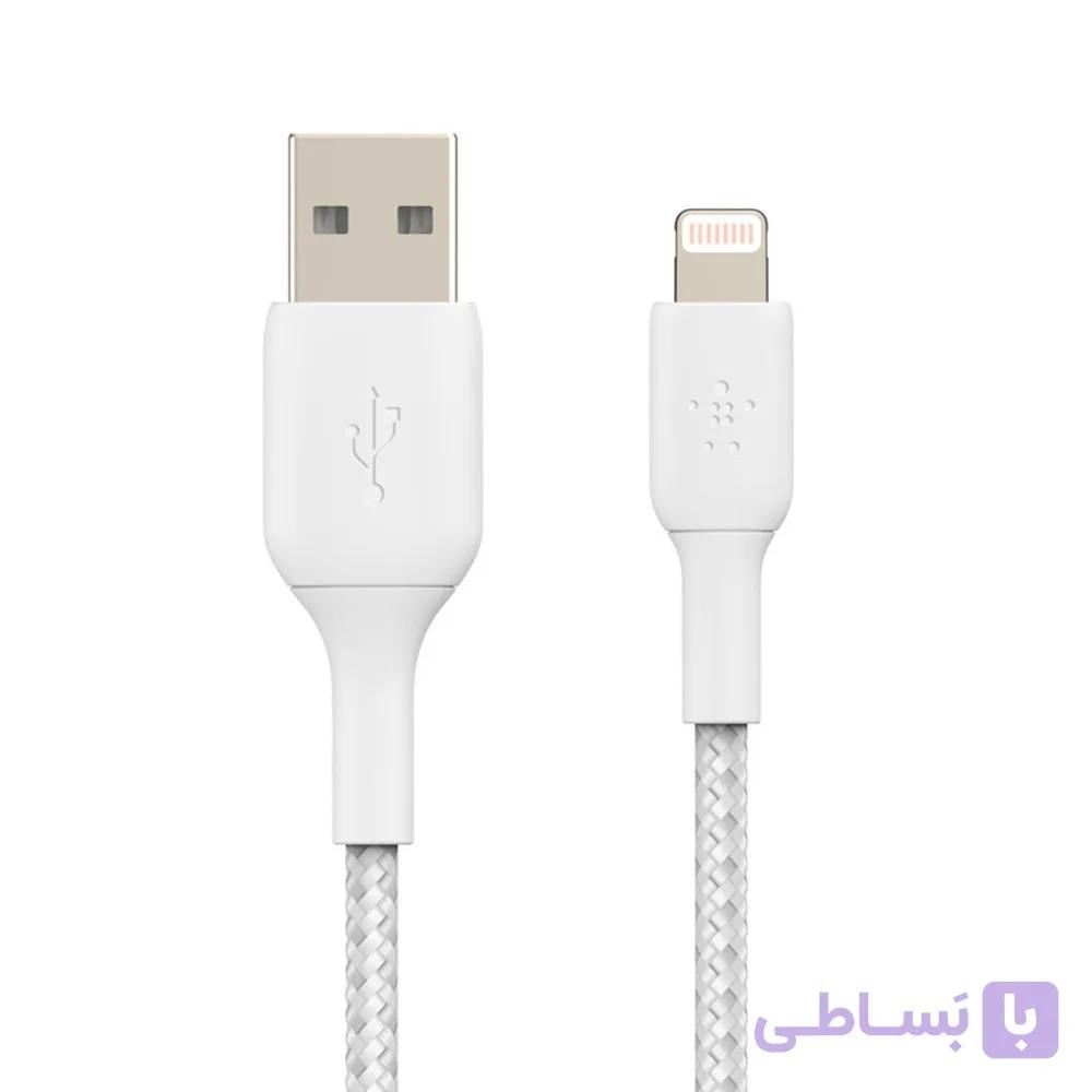 کابل لایتنینگ به USB-A بلکین مدل CAA002bt1MWH طول 1 متر — تصویر 1