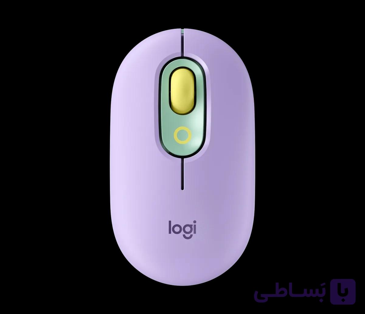 ماوس لاجیتک مدل POP Mouse ـ رنگ بنفش — تصویر 1