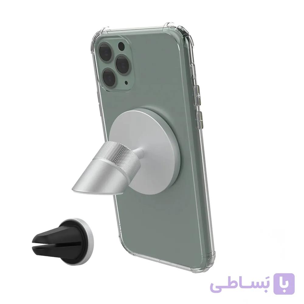 پایه نگهدارنده برند جاست موبایل مدل AluDisc Go Car Mount مناسب برای گوشی تا صفحه 8 اینچ — تصویر 1
