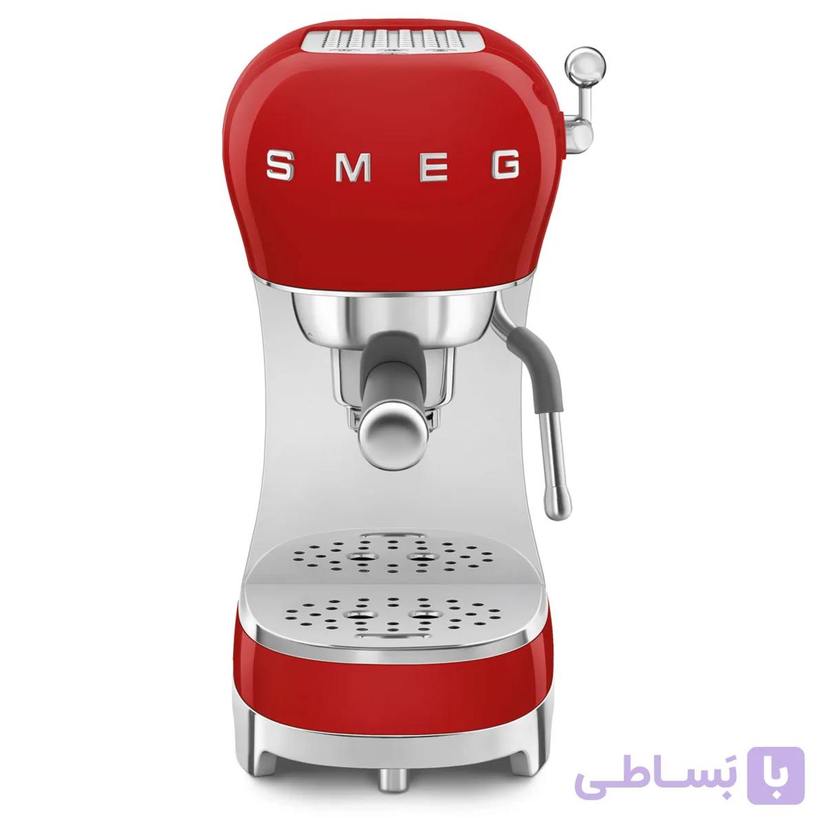اسپرسو ساز اسمگ رنگ قرمز مدل Smeg ECF02 — تصویر 1