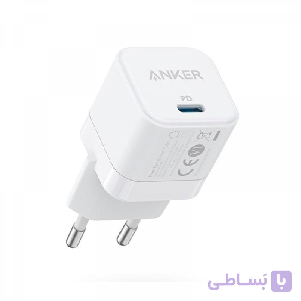 شارژر دیواری 20 وات انکر Anker PowerPort III 20W Cube A2149L21 — تصویر 1