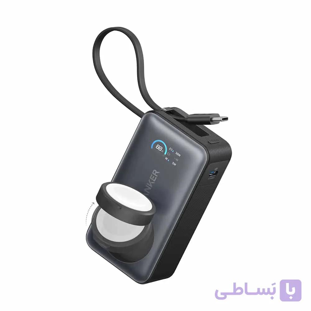 پاوربانک 10000 میلی آمپر 35 وات انکر مدل مگ گو A1657 Anker MagGo Power Bank — تصویر 1