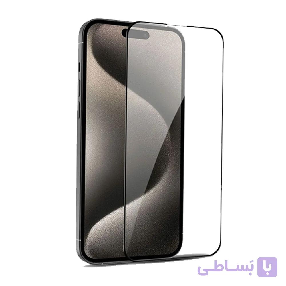 محافظ صفحه نمایش آیفون ۱۵ پرو مکس برند زگ مدل ZAGG Glass Plus Edge Iphone 15 pro — تصویر 1