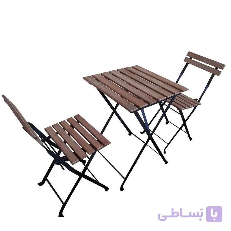 میز و صندلی تاشو سفری دهکده چوبی فلاح مدل تارنو Beech — تصویر 1