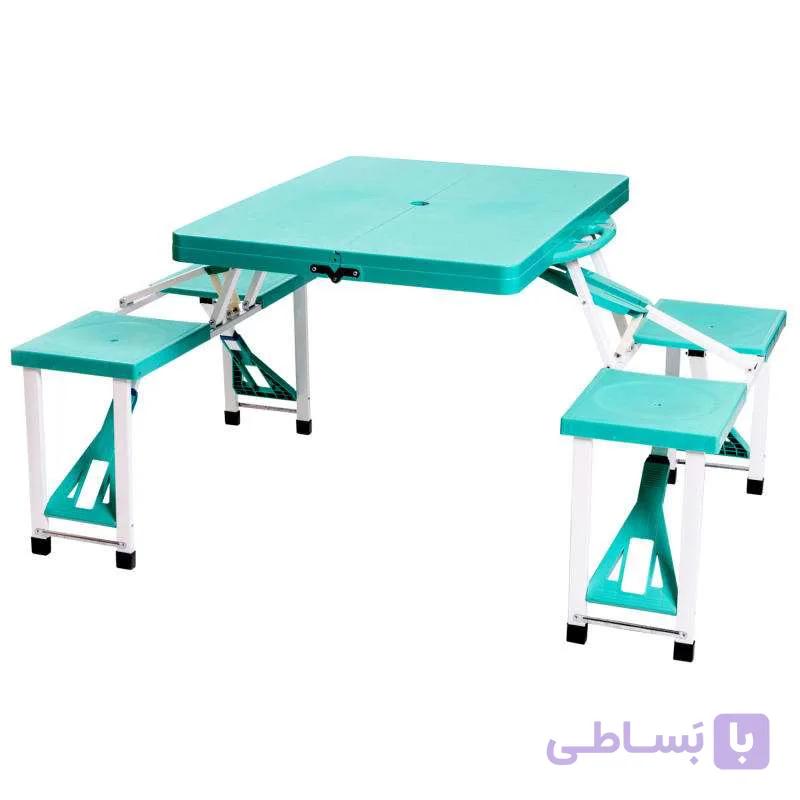 میز و صندلی تاشو سفری مدل تاشو 4 نفره — تصویر 1
