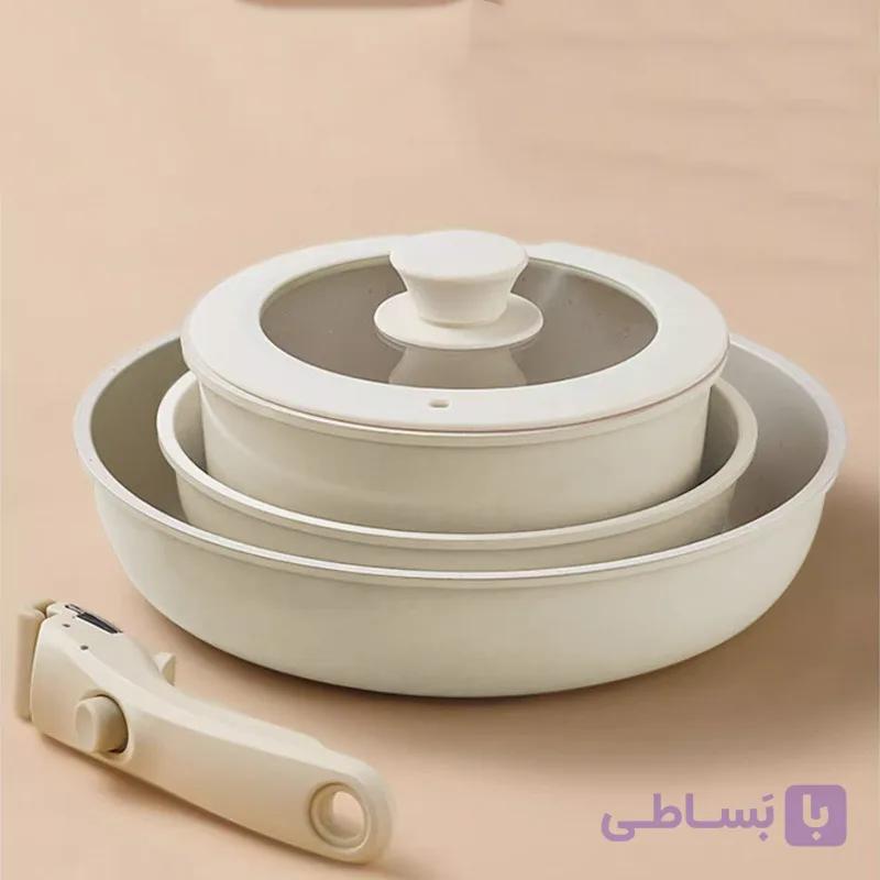 سرویس قابلمه مخصوص کمپر کد 5 / کرم — تصویر 1