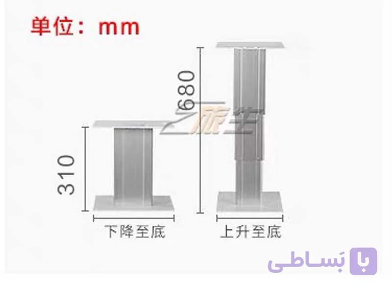 پایه میز تلسکوپی برقی — تصویر 1