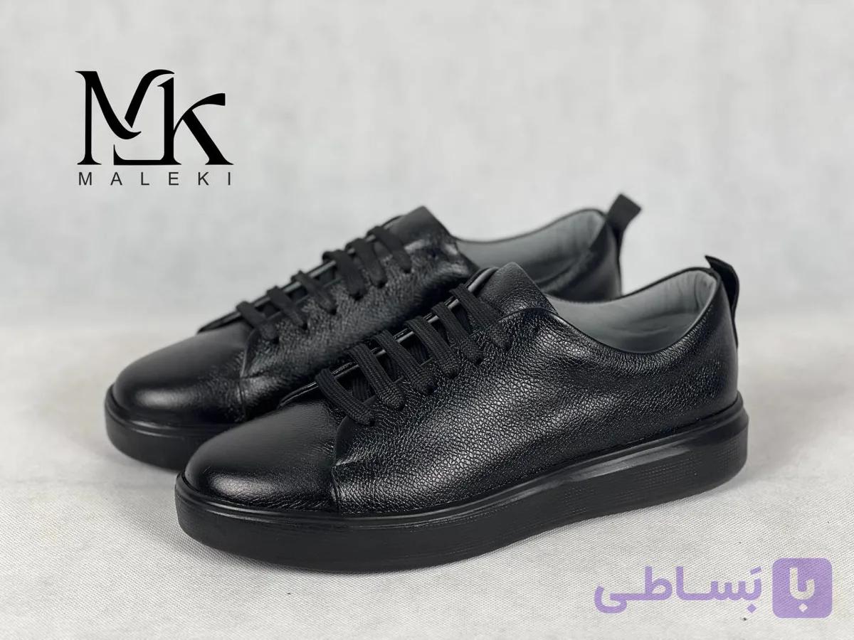 کفش افزایش قد مردانه چرم طبیعی اسپرت و روزمره با لژ مخفی مدل ونس | ملکی استایل