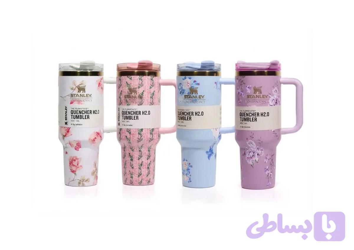 کوئنچر تامبلر استنلی × LoveShackFancy ۱.۱۸ لیتری | Stanley Quencher 40oz