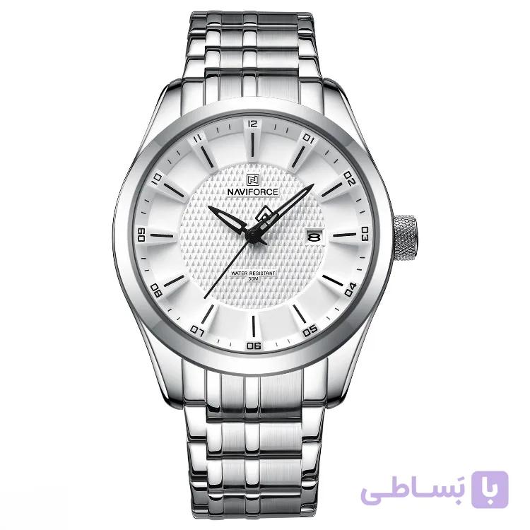 ساعت مچی مردانه نیوی فورس مدل NF8032SLR رنگ نقره ای — تصویر 1