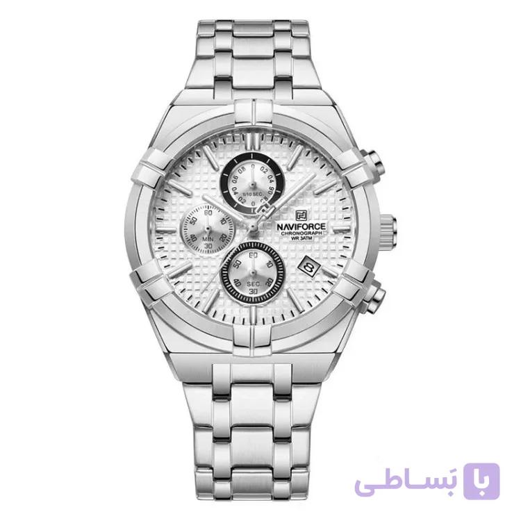 ساعت عقربه ای مردانه نیوی فورس مدل سه موتور فعال کد NF8042 SB — تصویر 1