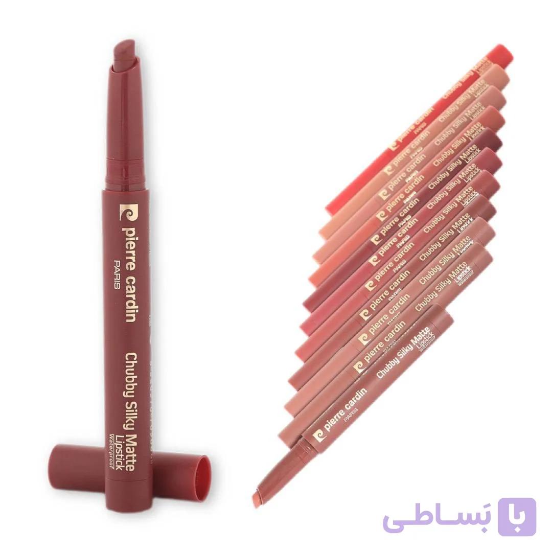 رژ لب پیچی مات پیرکاردینpierre cardin مدل Chubby Silky Matte همه شماره ها — تصویر 1