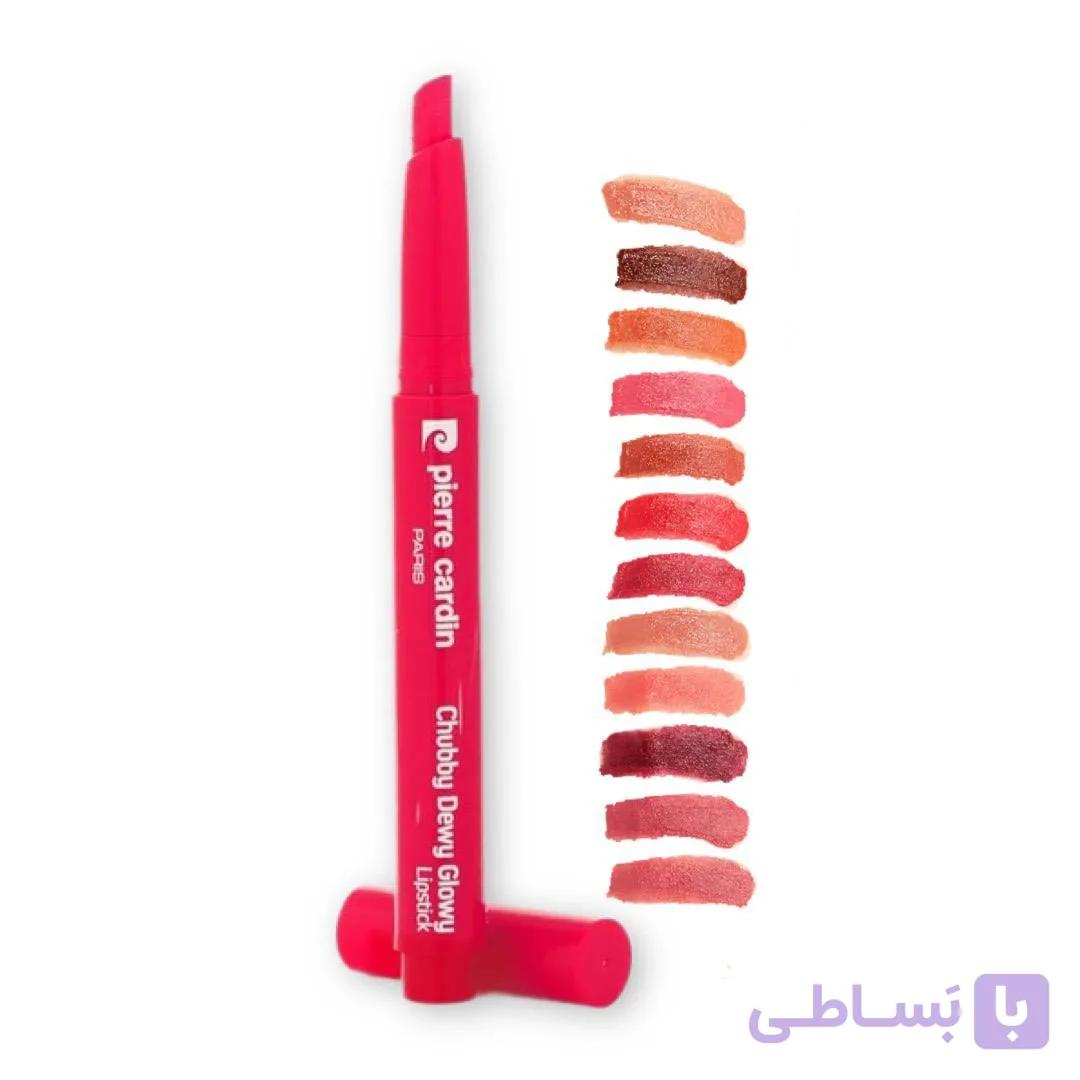 رژ لب پیچی براق پیرکاردینpierre cardin مدل Chubby Dewy Glowy همه شماره ها — تصویر 1