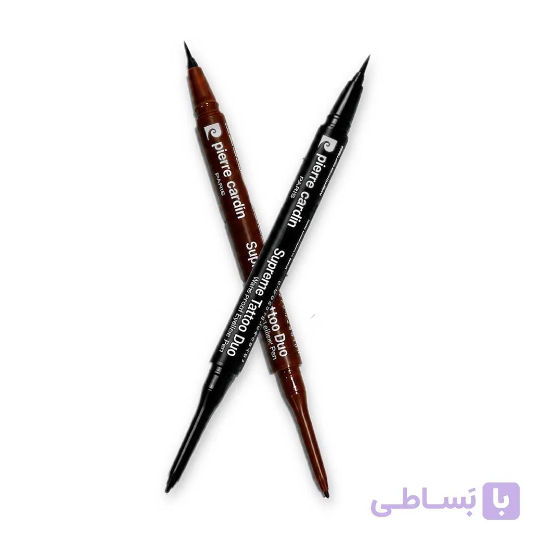 خط چشم ضد آب دو طرفه پیرکاردینpierre cardin مدل Supreme Tatto Duo Wear همه شماره ها — تصویر 1