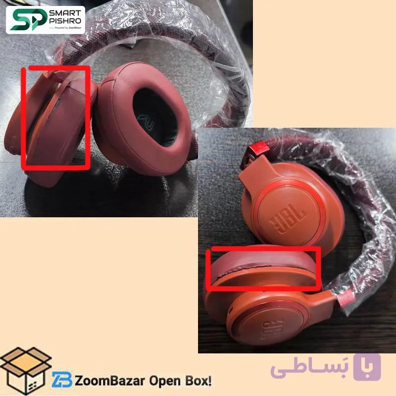 هدفون بلوتوثی جی بی ال (high copy) مدل Live 660 BT NC قرمز – Open Box (روکش گوشی جدا شده است) — تصویر 1