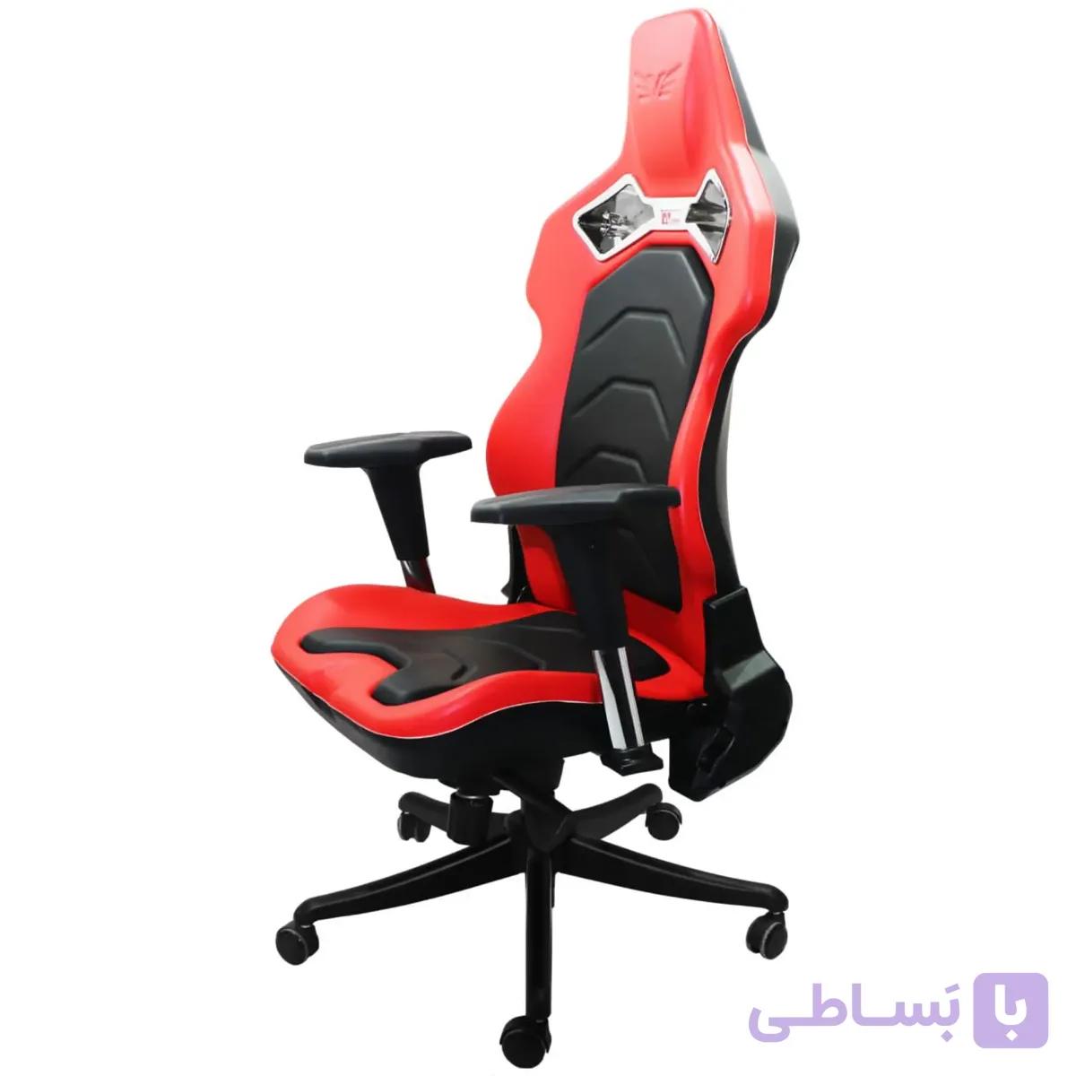 صندلی گیمینگ مدل تایتان(زیرپایی دار) red -black — تصویر 1