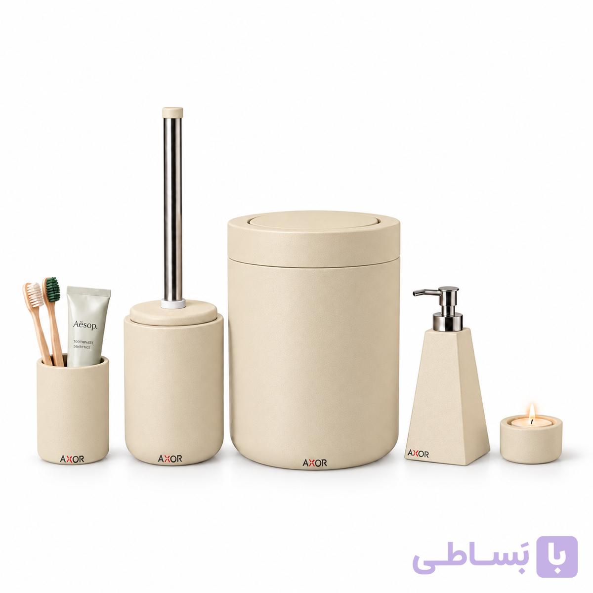نیم ست سنگی سرویس بهداشتی AXOR مدل الاریس (Elaris) فیروزه ای — تصویر 1