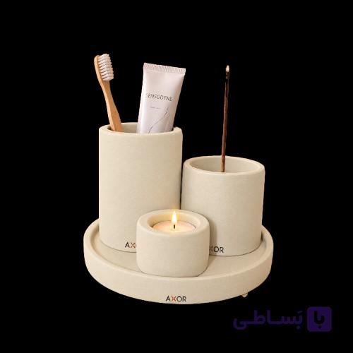 نیم ست سرویس بهداشتی AXOR مدل ورونا (Verona) فیروزه ای