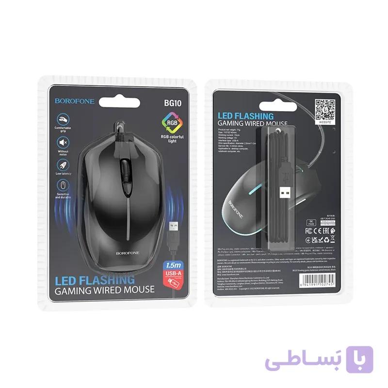 ماوس گیمینگ bg10 با کابل 1.5 متری — تصویر 1