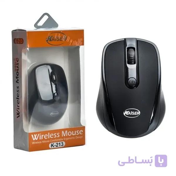 ماوس بی‌سیم kaiser مدل K-213 با طراحی ارگونومیک — تصویر 1